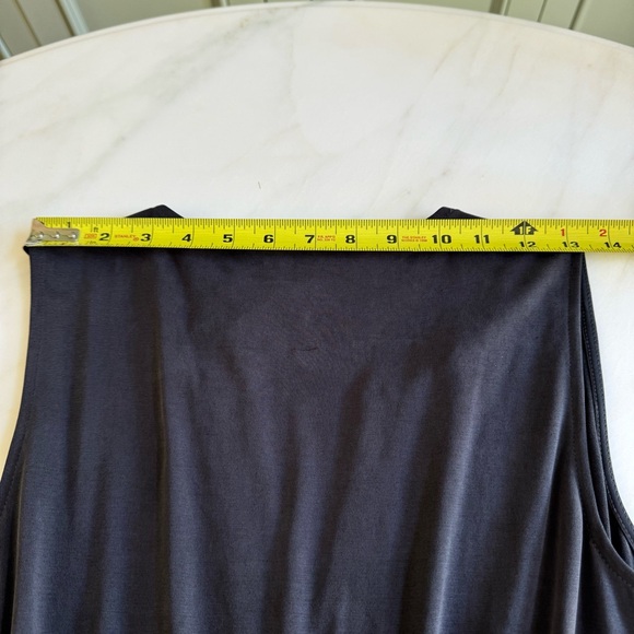 WHBM Super Comfy Maxi Dress Sandwashed Jersey Black Sz XS - Picture 9 of 11